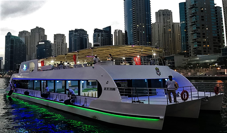 Dubai Glass Boat Marina Cruise