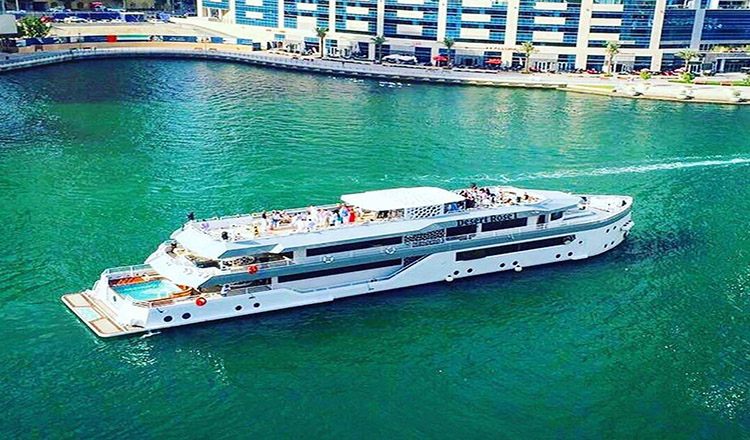 Marina Yacht with dinner